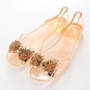 New transparent crystal sandals